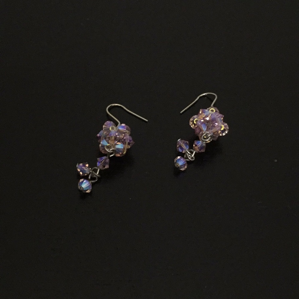 NWOT Purple Fashion Earrings
